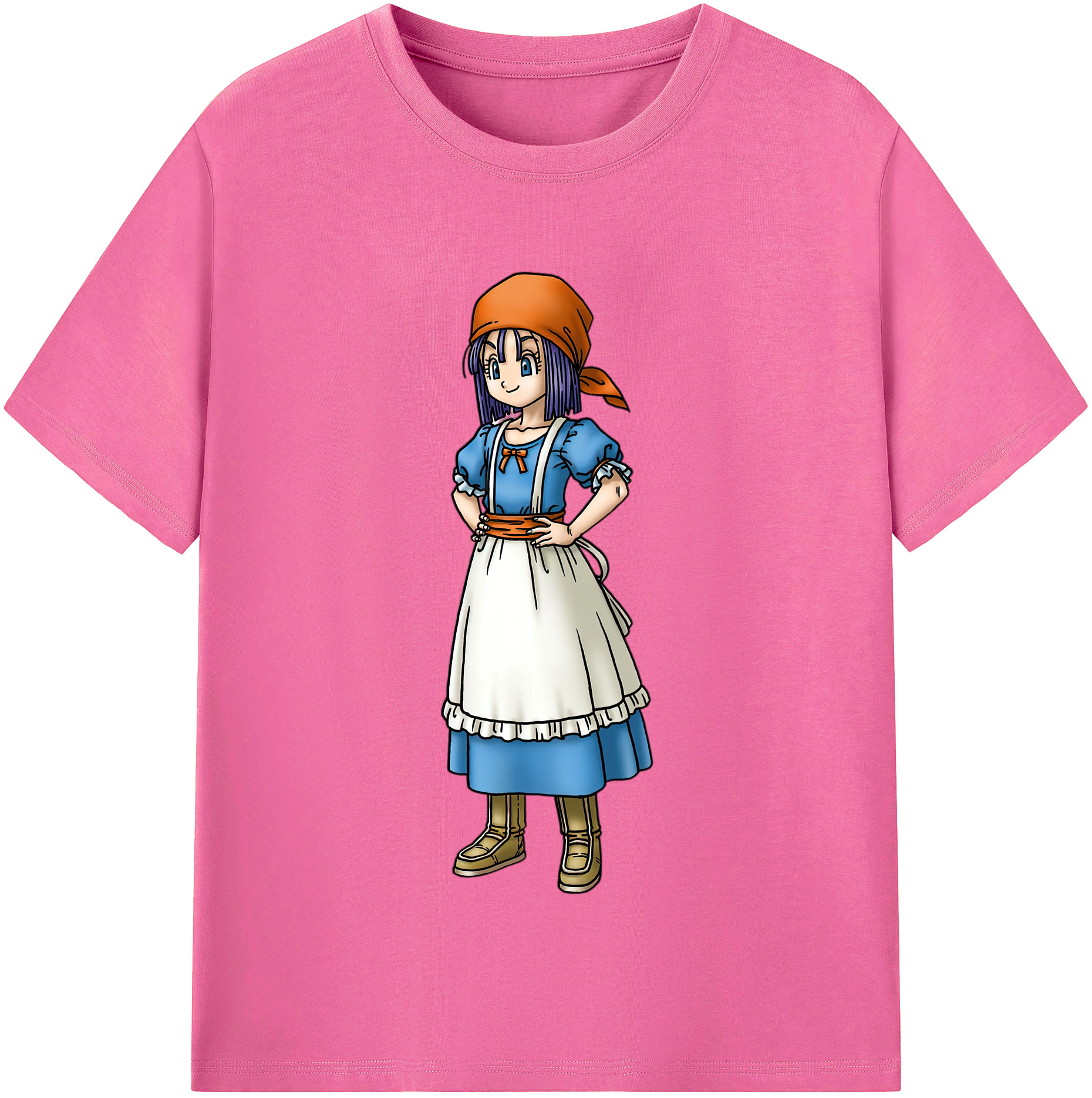 （画像用） ドラゴンクエスト Doragon Kuesuto Dragon Quest レディースカジュアルプリントTシャツ（綿100％）